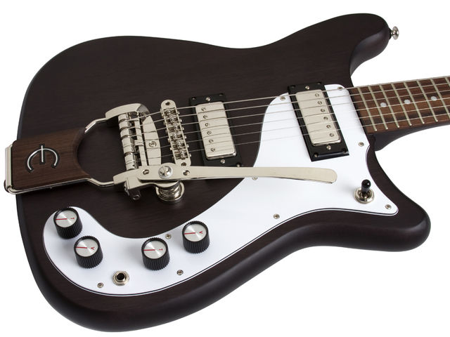 Gibson and Epiphone host 'revolution' in Frankfurt The Epiphone '1966' Worn Wilshire with Tremotone