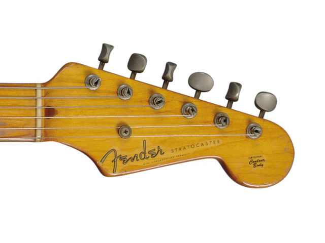 1954 Fender Stratocaster (headstock detail)