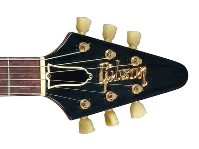 1958 Gibson Flying V (headstock detail)