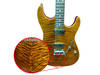 The Devil appears on a Suhr guitar