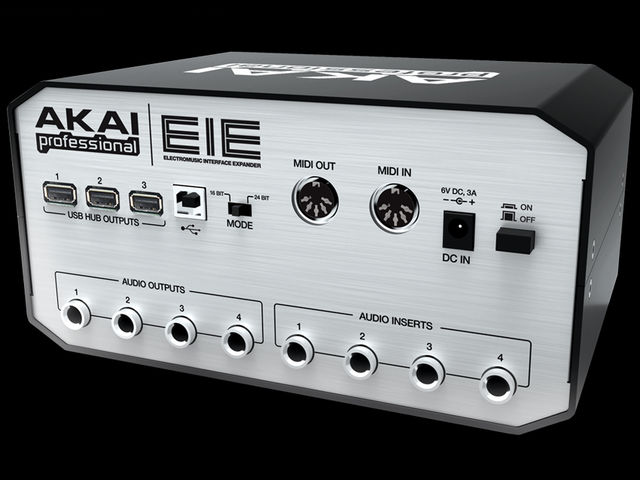 Akai EIE I/O USB audio interface And from the back