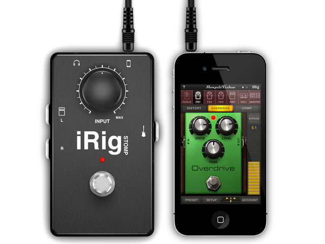NAMM 2012: IK Multimedia presents iRig STOMP for iOS blank