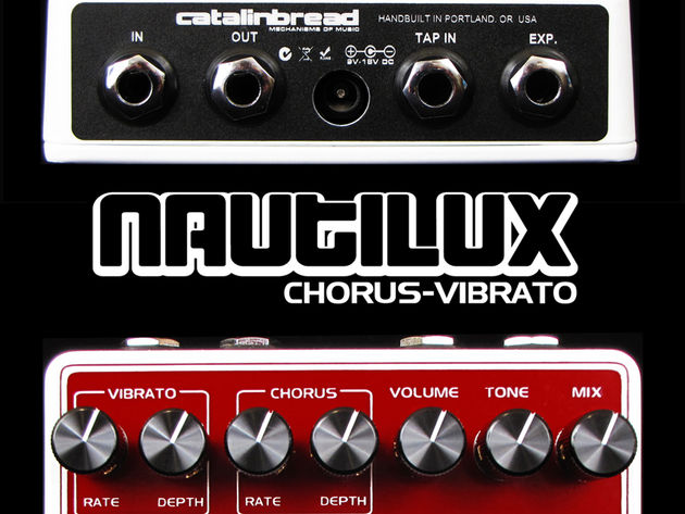 The all-analogue Catalinbread Nautilux chorus-vibrato.