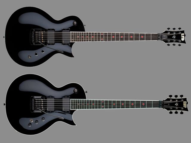 ESP Jeff Hanneman EC (below) & LTD JH-600EC (above)