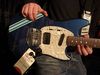 Kurt Cobain Mustang In Dark Lake Placid Blue with competition stripe