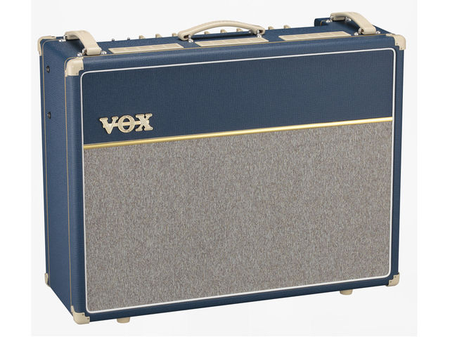 The Vox-AC30C2-BL (pictured) and its smaller sibling the AC15C1-BL boast a richly evocative vintage finish.