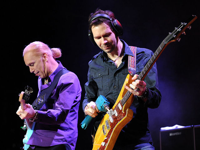 Mr Big Billy Sheehan and Paul Gilbert at M3 Rock Festival, Maryland, 2011