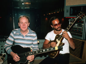 Today's Google logo is an interactive guitar for Les Paul's birthday
