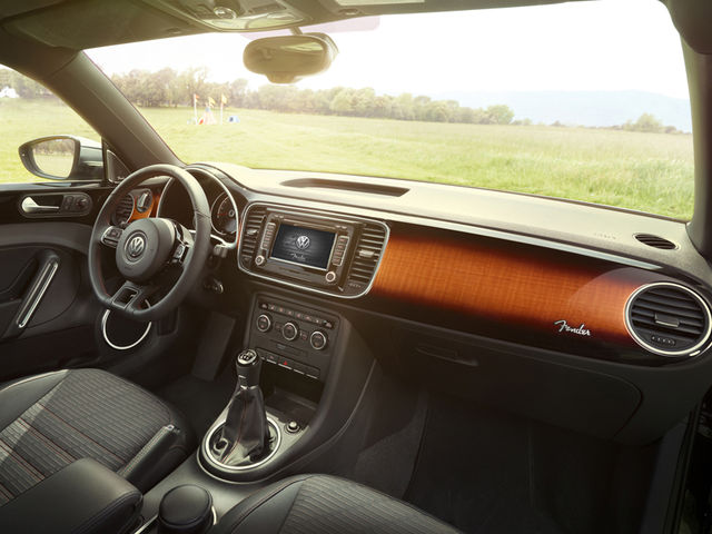 Fender and Volkswagen announce the Beetle Fender Edition car VW Beetle Fender Edition interior