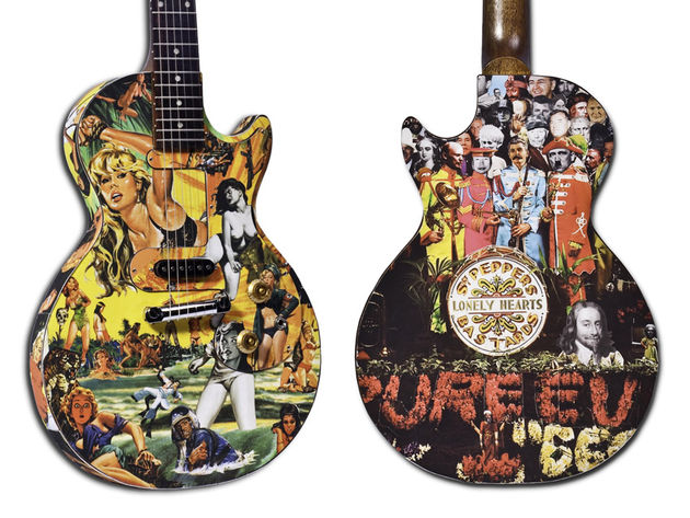Shoreditch-based artist Pure Evil puts his unique stamp on a Melody Maker
