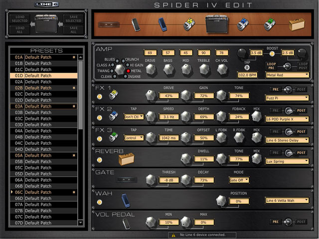 Get more effects for your Spider guitar amp