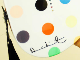 IN PICTURES: Squeeze's Damien Hirst-designed guitars and drum kit