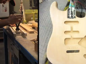 VIDEO: A Fender Stratocaster is built in four minutes