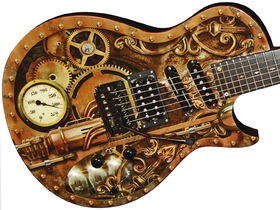 Buddy Blaze unveils 'steampunk' Generator electric guitar
