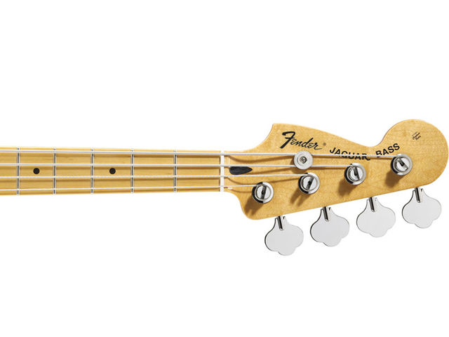 Fender Pawn Shop Reverse Jaguar Bass - neck detail blank