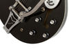 Epiphone Black Royale Riviera Custom P93 (bridge/controls) LockTone tune-o-matic with Bigsby tremolo. Master tone and bridge, middle and neck volume controls with a three-position toggle switch