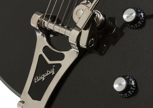 Epiphone Black Royale Emperor Swingster (bridge)