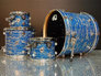 DW Collectors Series Blue Oyster Glass Finishply With Chrome Hardware