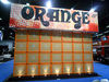 A citrus wall The Orange stand: easy to locate on the show floor