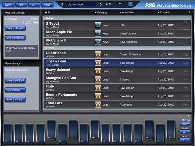 Presets Loads of included presets