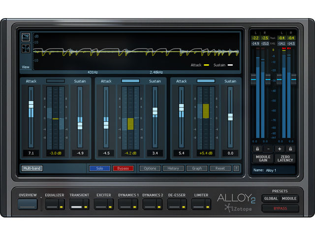 iZotope Alloy 2 iZotope Alloy 2 Transient Shaper