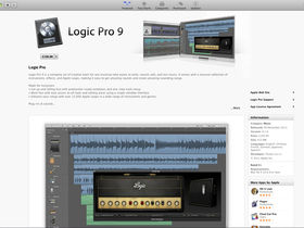 Apple Logic Pro 9 on Mac App Store for £140