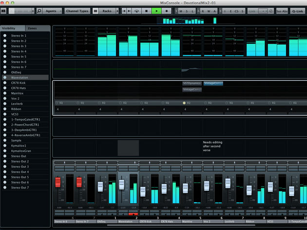 MixConsole: the new mixer