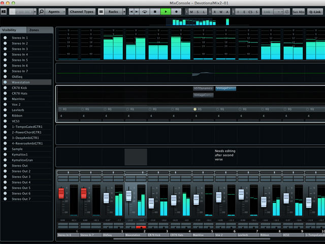 MixConsole: the new mixer