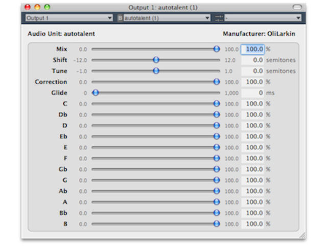 Autotalent's interface is functional rather than flashy.