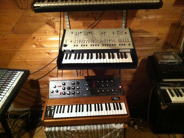 Minimoog and ARP Odyssey