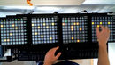 Step sequencing using four Novation Launchpads