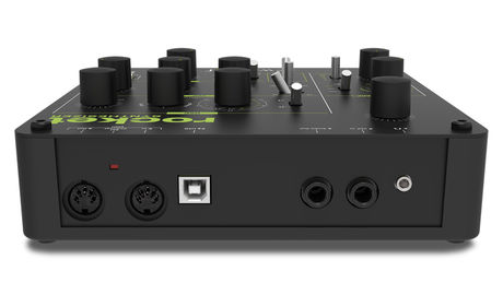 MIDI, USB, audio input and output and headphone socket