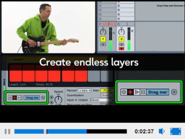 One of Live 8's new features is a Looper device