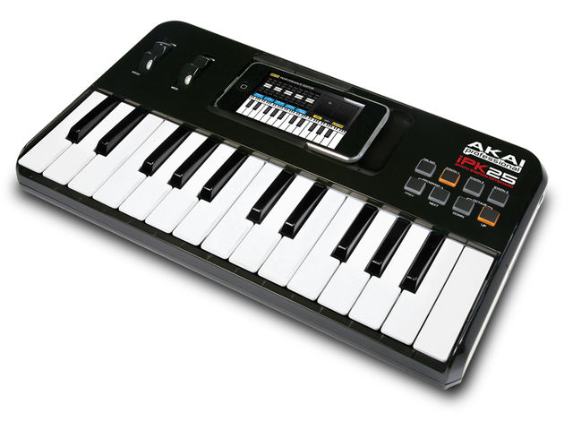 Dock your iPhone or iPod touch into the iPK25.