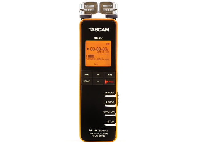Tascam DR-08: slimline.