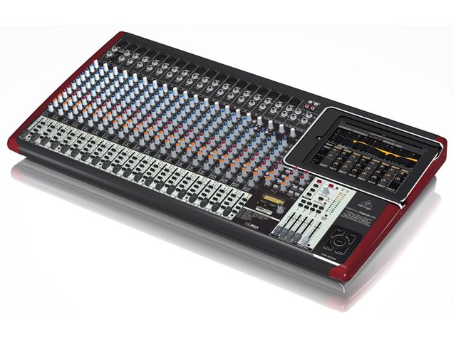Behringer iX3242USB The Behringer iX3242USB. iX series mixers include a built-in iPad docking station.