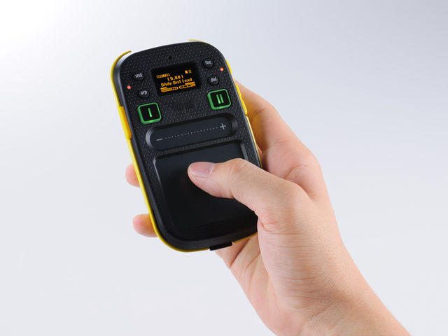 Korg Kaossilator 2 in the hand blank
