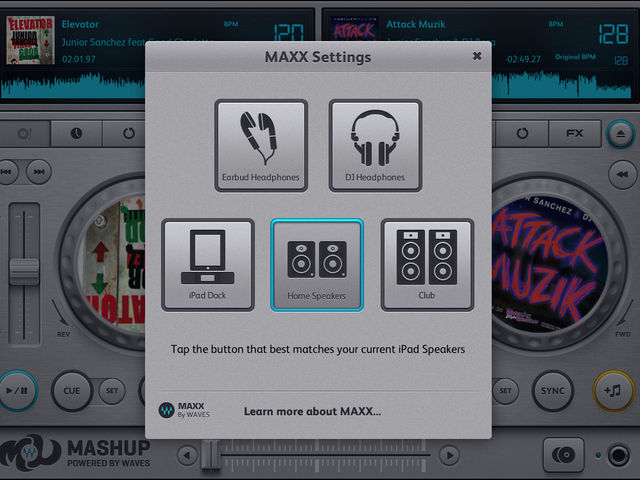Waves/MusicSoft Mashup app blank