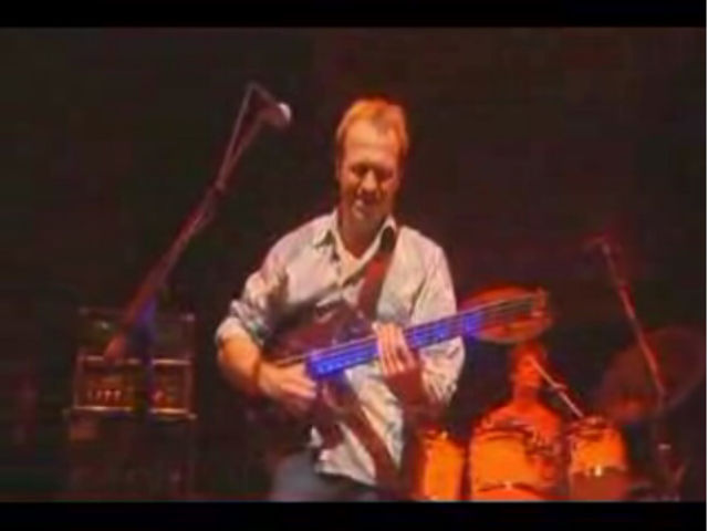 Happy slapping: Mark King goes off on one.