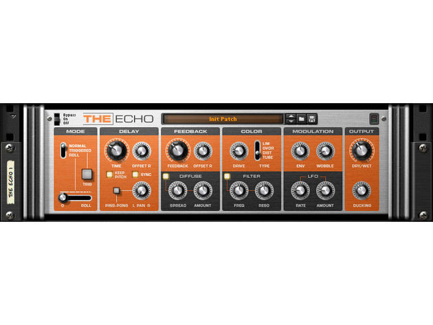 The Echo This stereo delay is said to combine "the brilliance of modern delays with the organic sounds of analogue circuitry and old-school tape machines".