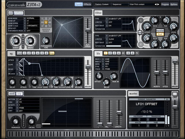 Arpeggiator blank