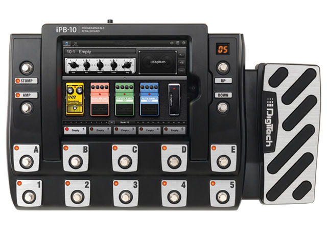 DigiTech iPB-10 iPad Pedalboard top The iPB-10: click the image for a gallery of shots.