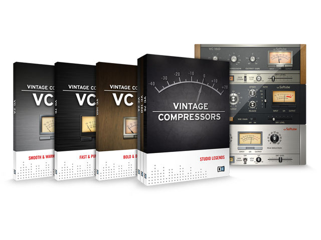 Native Instruments Vintage Compressors Vintage Compressors comprises three separate models. Click the image to see each of them individually.