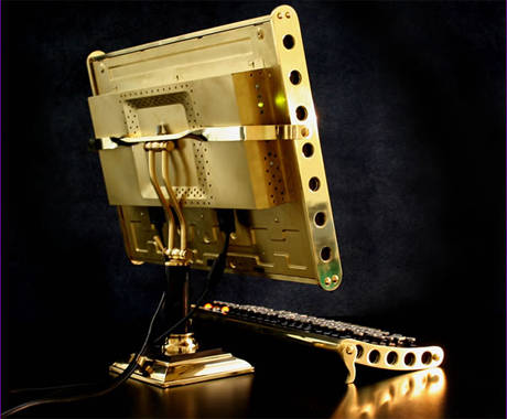 Brass and marble lcd mod