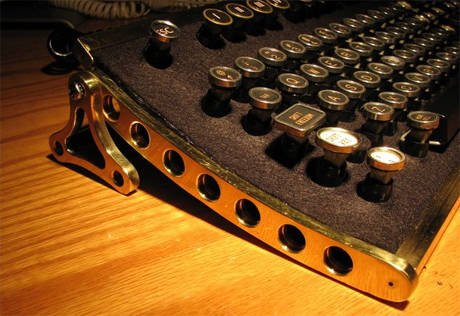 Steampunk workshop keyboard