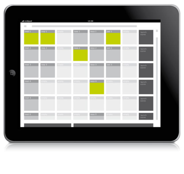 midipad Launch view