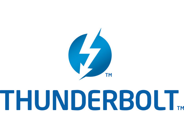 The Thunderbolt logo: expect to be seeing this a lot.