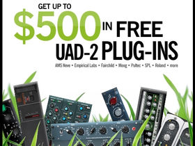 Save up to $500 on plug-ins when you buy a UAD-2
