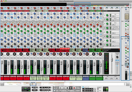 Record mixing desk