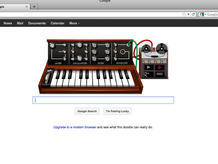 Google transforms its logo into a playable Minimoog